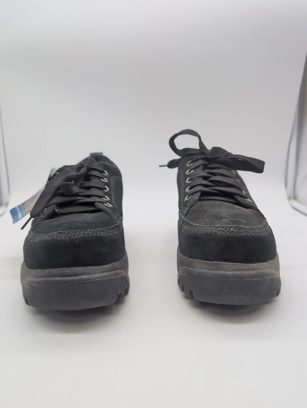 Skechers SN 6638 Men’s Sz 11 Black Suede Leather Platform Sneakers NWT